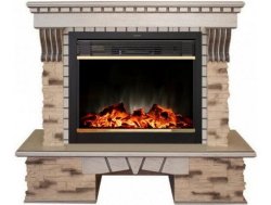 Каминокомплект RealFlame Sorento 25,5 с очагом MoonBlaze S LUX Brass