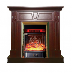 Каминокомплект Interflame Берта с очагом Majestic FX M Brass махагон